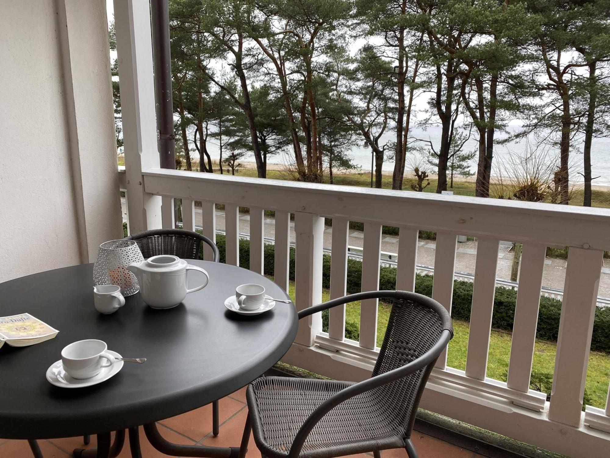 Ferienwohnung Ostseeblick In Der Villa Seeadler Binz Esterno foto